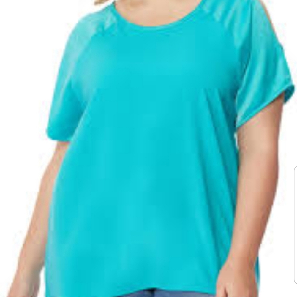 REBEL Wilson X angles turquoise tunic size 3X